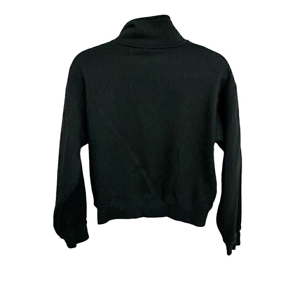 Fabletics Sweater Size XS Womens Black Long Sleeve Quarter Zip Collared Pockets - Picture 2 of 6